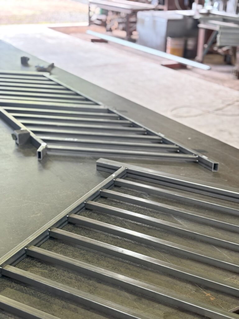 手摺の製作中画像